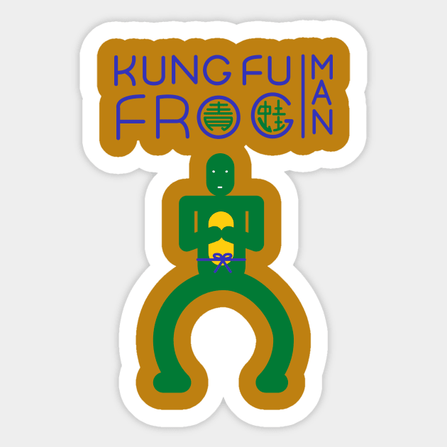 Kung Fu Frogman Sticker by Samefamilia